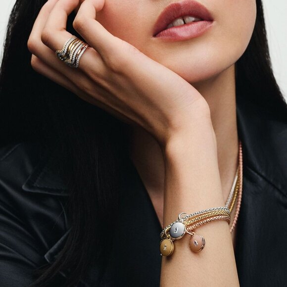 Pandora Openable & Engravable Love Locket Dangle Charm - Picture 6 of 6